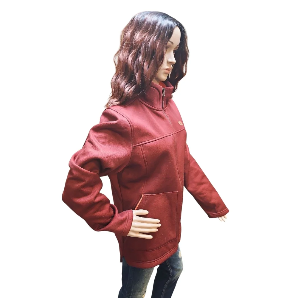 The North Face Red/Orange High Collar Ski Jacket - Picture 3 of 3